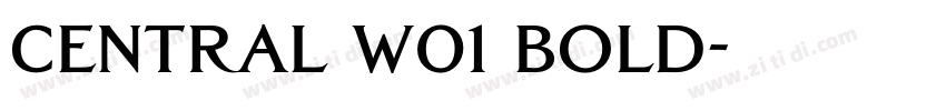 central w01 bold字体转换